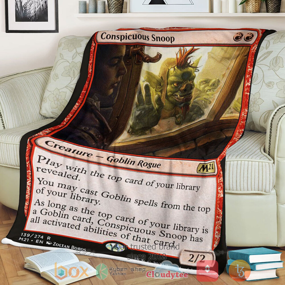Game Magic The Gathering M21 139 Conspicuous Snoop Fleece Blanket Game Magic The Gathering M21 139 Conspicuous Snoop Fleece Blanket