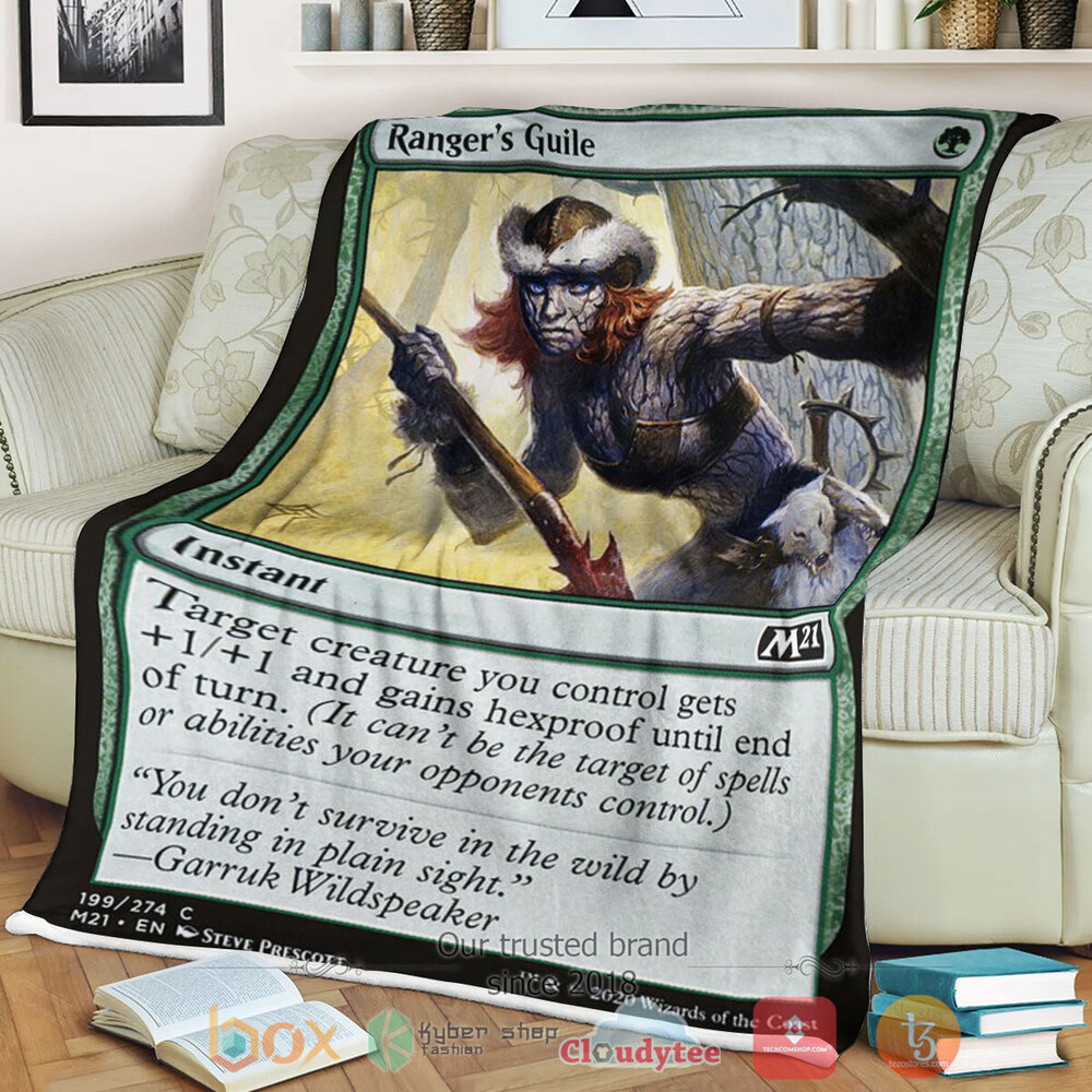 Game Magic The Gathering M21 199 Ranger S Guile Fleece Blanket Game Magic The Gathering M21 199 Ranger S Guile Fleece Blanket