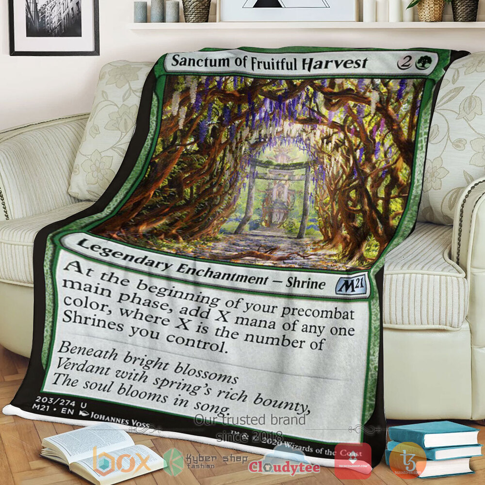 Game Magic The Gathering M21 203 Sanctum Of Fruitful Harvest Fleece Blanket Game Magic The Gathering M21 203 Sanctum Of Fruitful Harvest Fleece Blanket