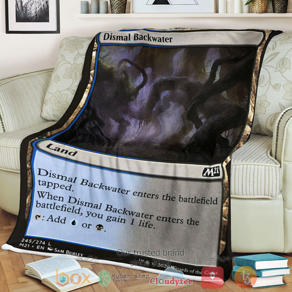 Game Magic The Gathering M21 245 Dismal Backwater Fleece Blanket Game Magic The Gathering M21 245 Dismal Backwater Fleece Blanket