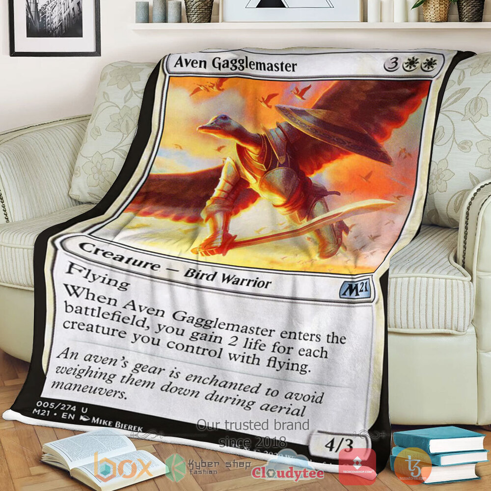 Game Magic The Gathering M21 5 Aven Gagglemaster Fleece Blanket Game Magic The Gathering M21 5 Aven Gagglemaster Fleece Blanket