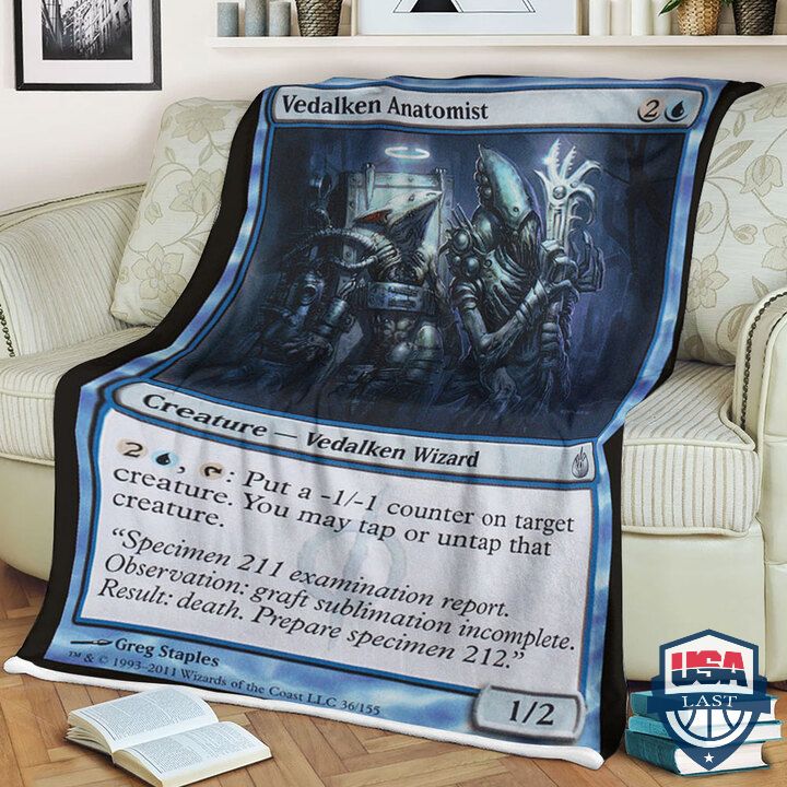 Game Magic The Gathering Mbs 36 Vedalken Anatomist Quilt Blanket Game Magic The Gathering Mbs 36 Vedalken Anatomist Quilt Blanket