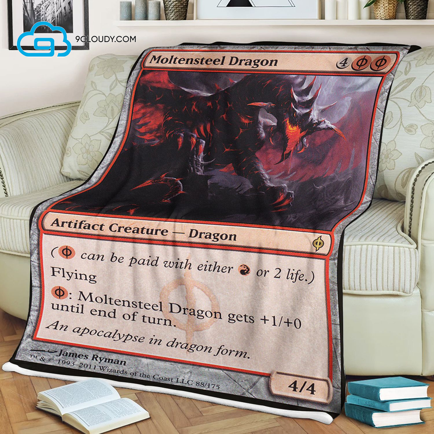 Game Magic The Gathering Moltensteel Dragon Blanket Game Magic The Gathering Moltensteel Dragon Blanket