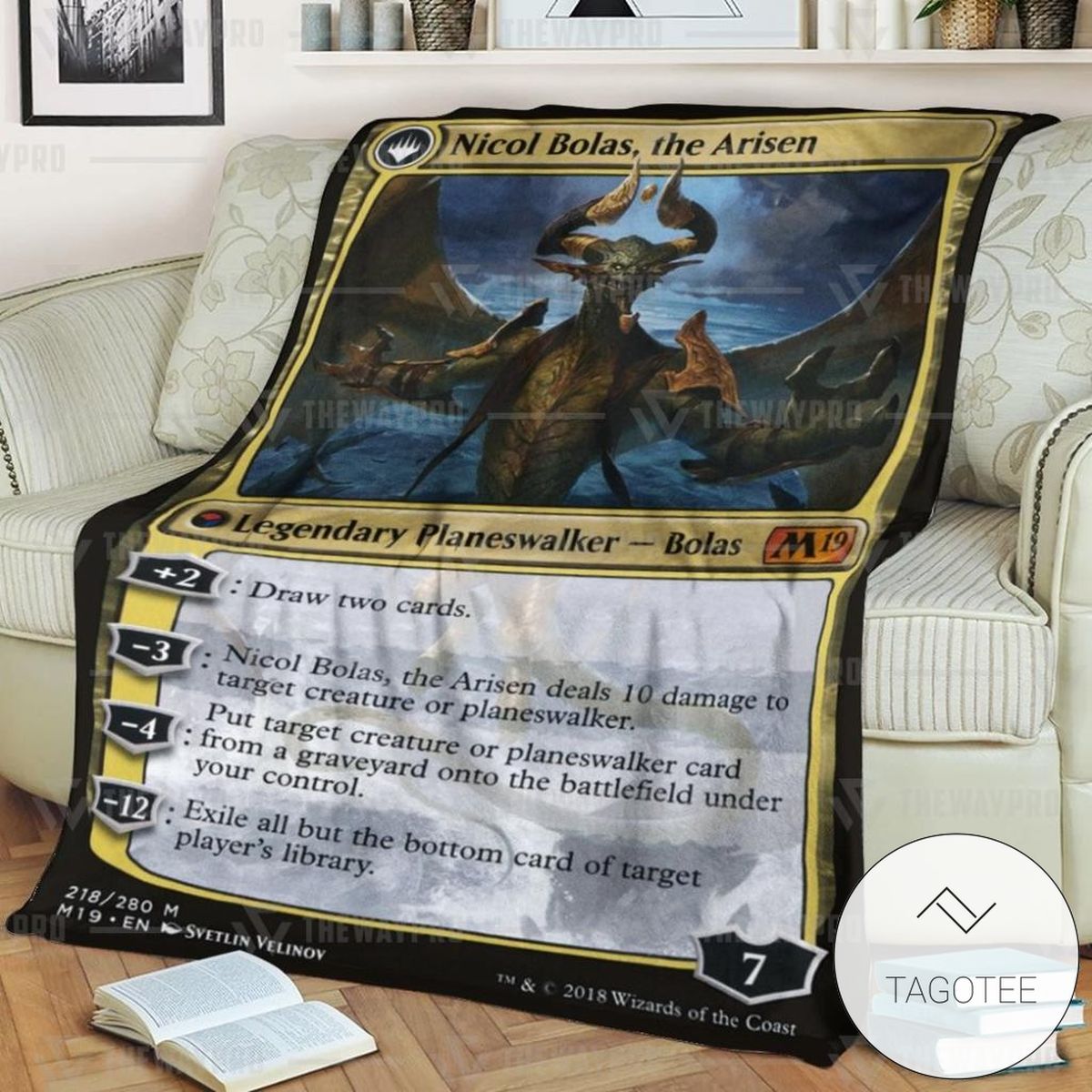 Game Magic The Gathering Nicol Bolas The Arisen Custom Soft Blanket Game Magic The Gathering Nicol Bolas The Arisen Custom Soft Blanket