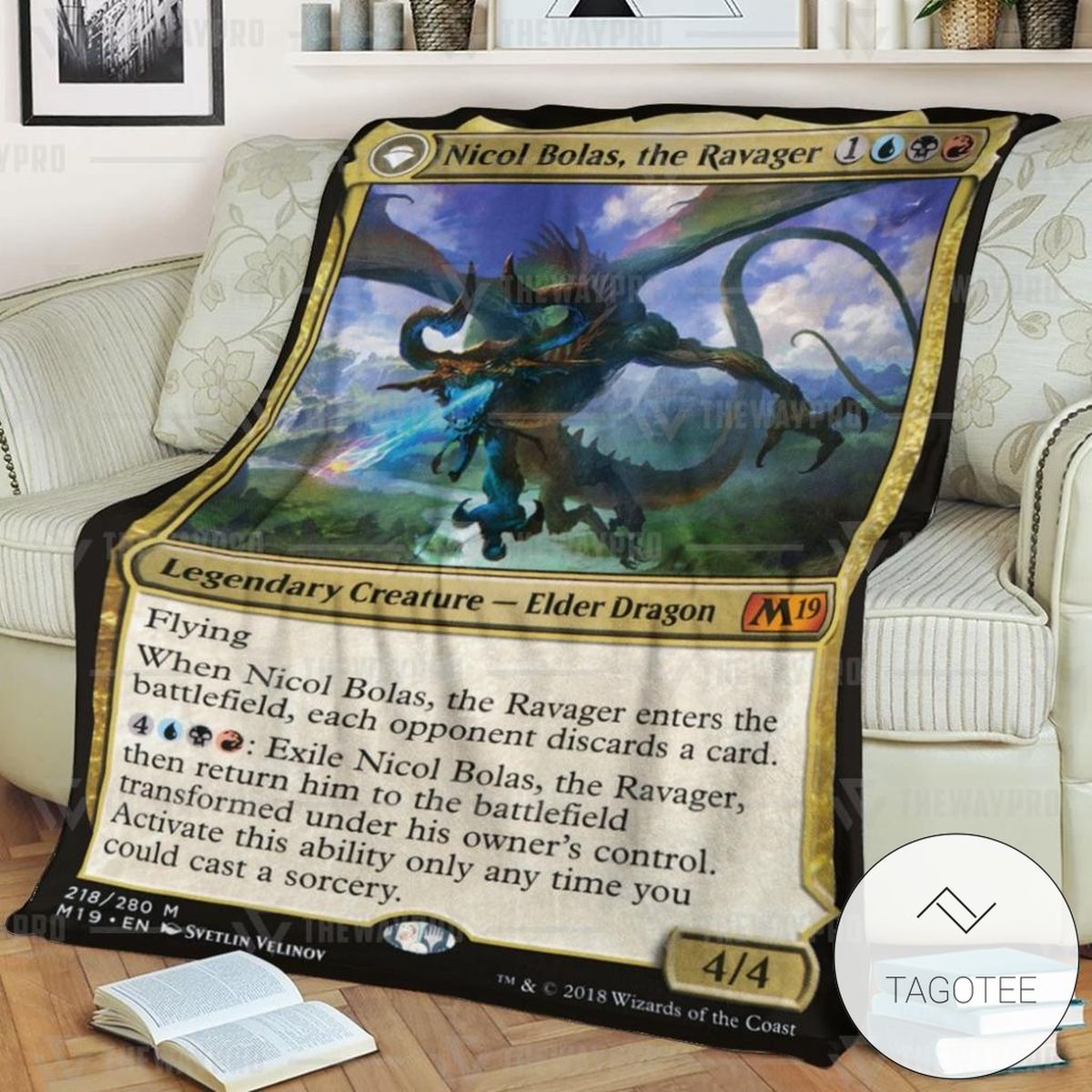 Game Magic The Gathering Nicol Bolas The Ravager Custom Soft Blanket Game Magic The Gathering Nicol Bolas The Ravager Custom Soft Blanket