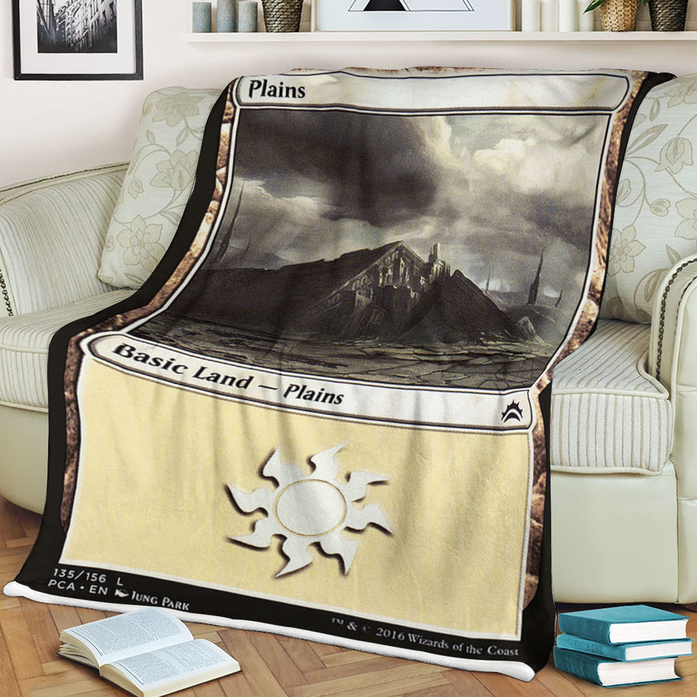 Game Magic The Gathering Plains Sherpa Blanket 2 Game Magic The Gathering Plains Sherpa Blanket 2