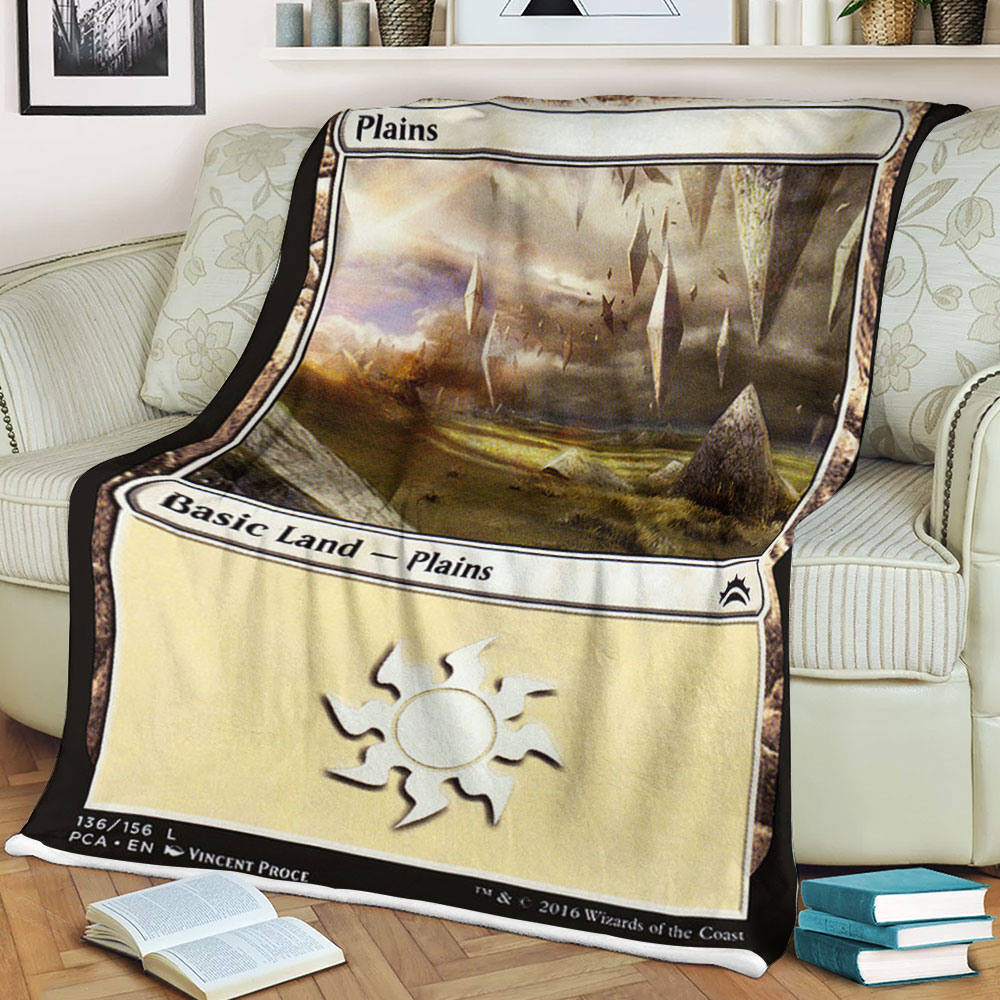 Game Magic The Gathering Plains Sherpa Blanket 3 Game Magic The Gathering Plains Sherpa Blanket 3
