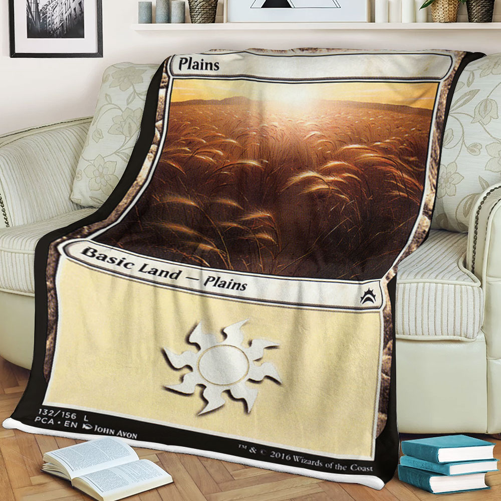 Game Magic The Gathering Plains Sherpa Blanket 4 Game Magic The Gathering Plains Sherpa Blanket 4