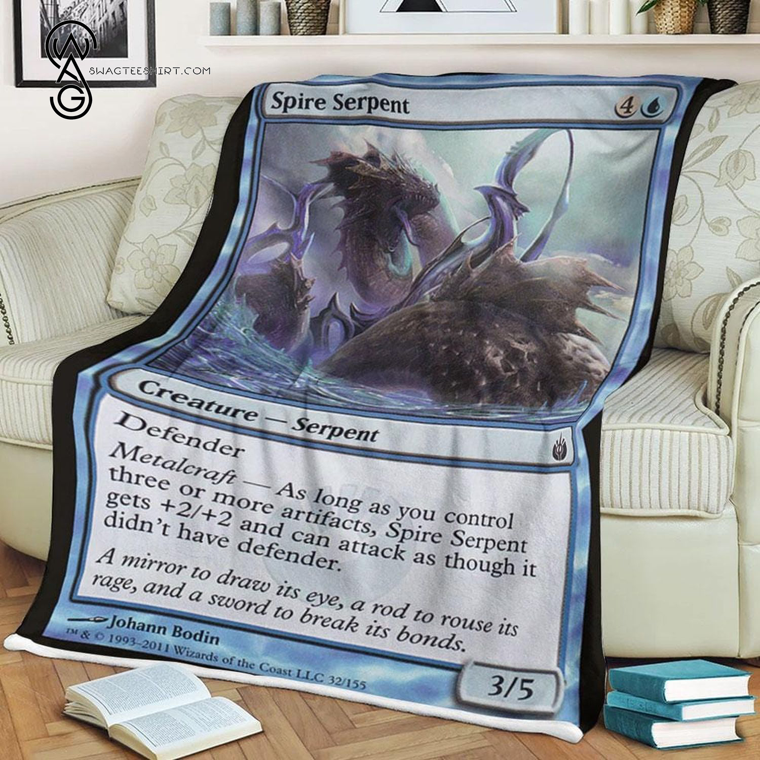 Game Magic The Gathering Spire Serpent Blanket Game Magic The Gathering Spire Serpent Blanket
