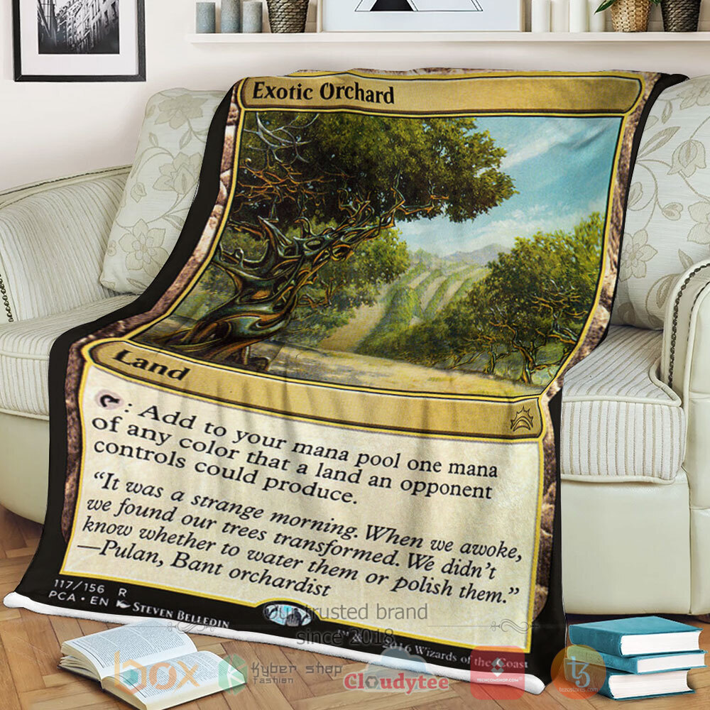 Game Mtg 117 Exotic Orchard Sherpa Blanket Game Mtg 117 Exotic Orchard Sherpa Blanket