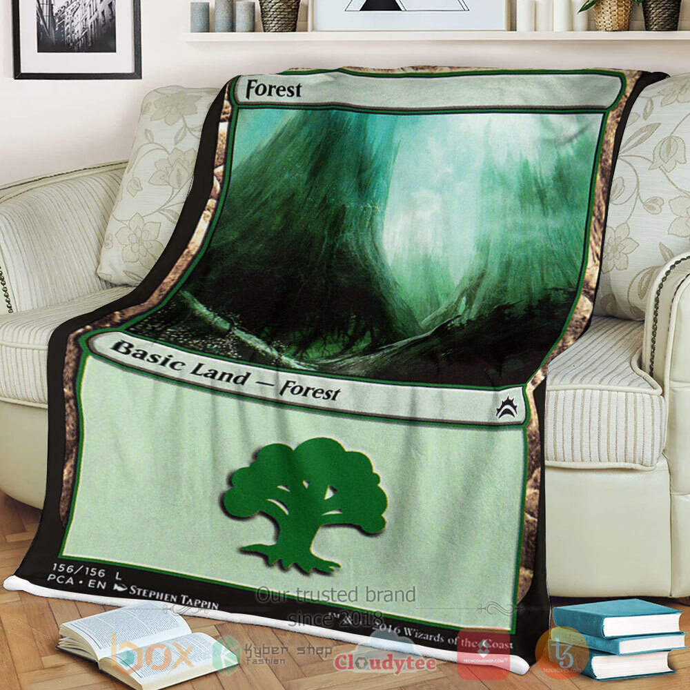 Game Mtg 156 Forest Sherpa Blanket Game Mtg 156 Forest Sherpa Blanket