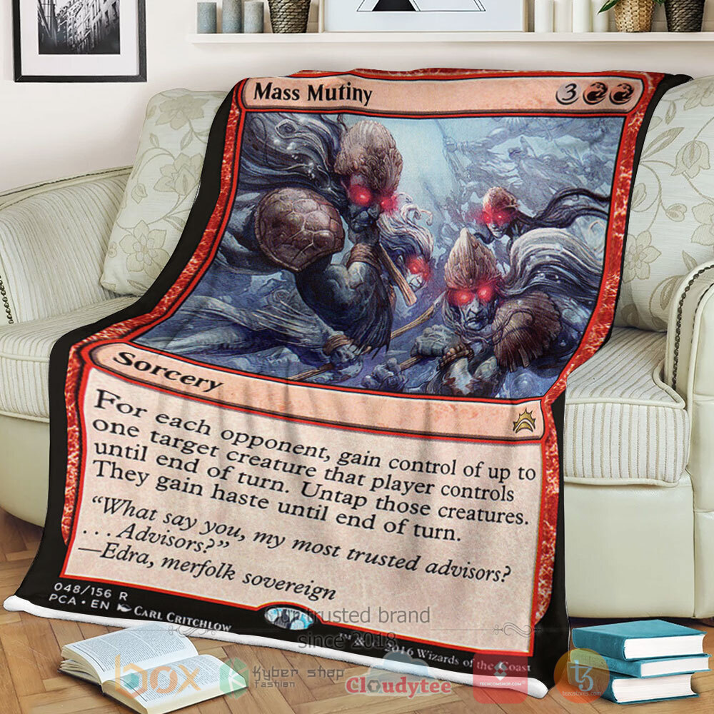 Game Mtg 48 Mass Mutiny Sherpa Blanket Game Mtg 48 Mass Mutiny Sherpa Blanket