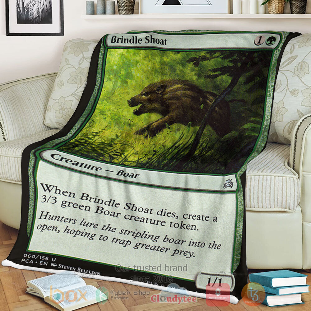 Game Mtg 60 Brindle Shoat Sherpa Blanket Game Mtg 60 Brindle Shoat Sherpa Blanket