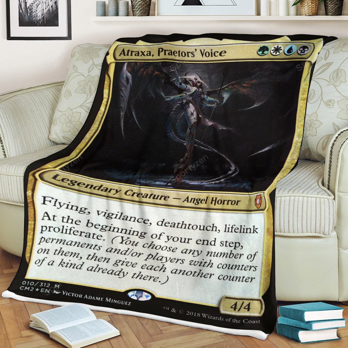 Game Mtg Atraxa Praetors Voice Blanket Game Mtg Atraxa Praetors Voice Blanket