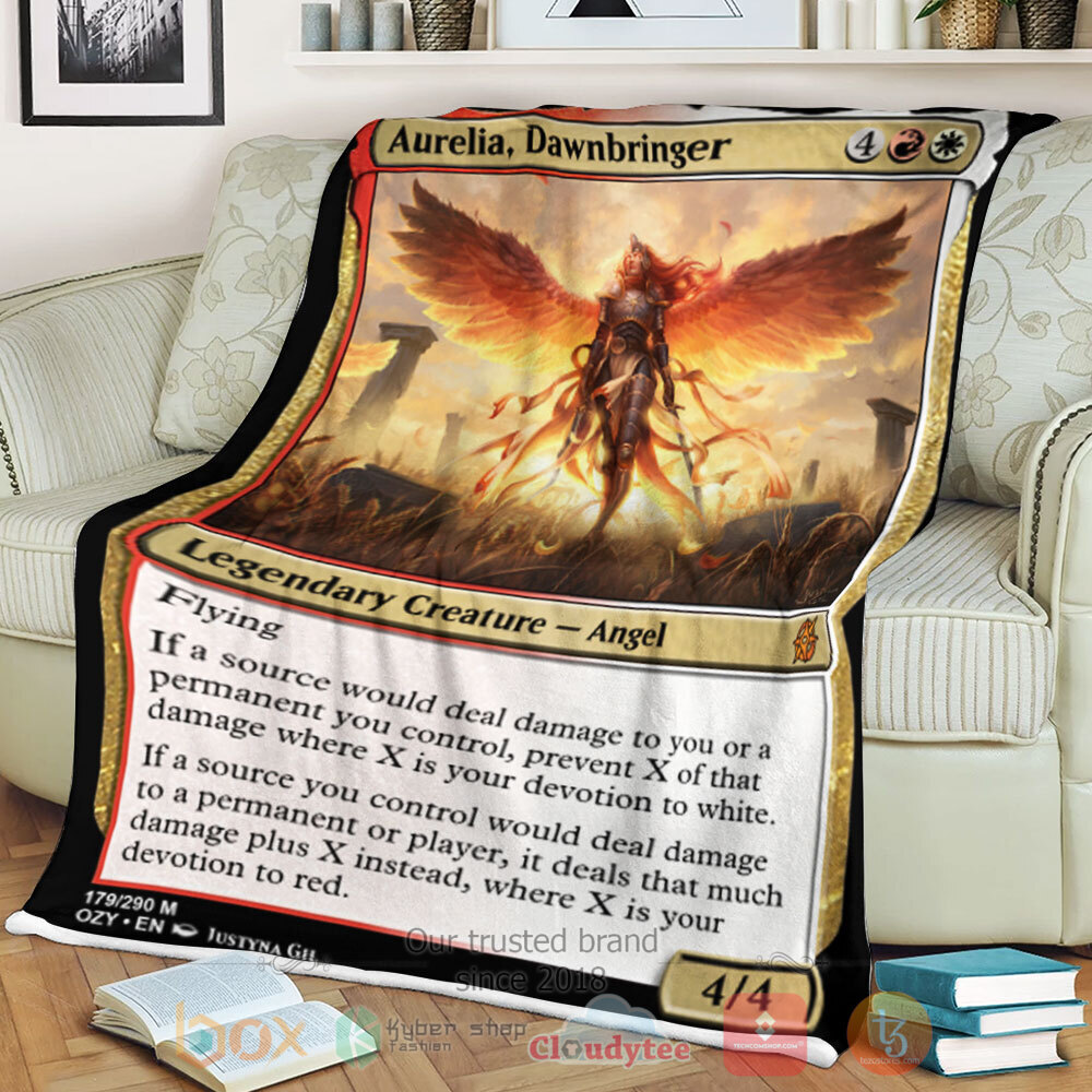Game Mtg Aurelia Dawnbringer Sherpa Blanket Game Mtg Aurelia Dawnbringer Sherpa Blanket