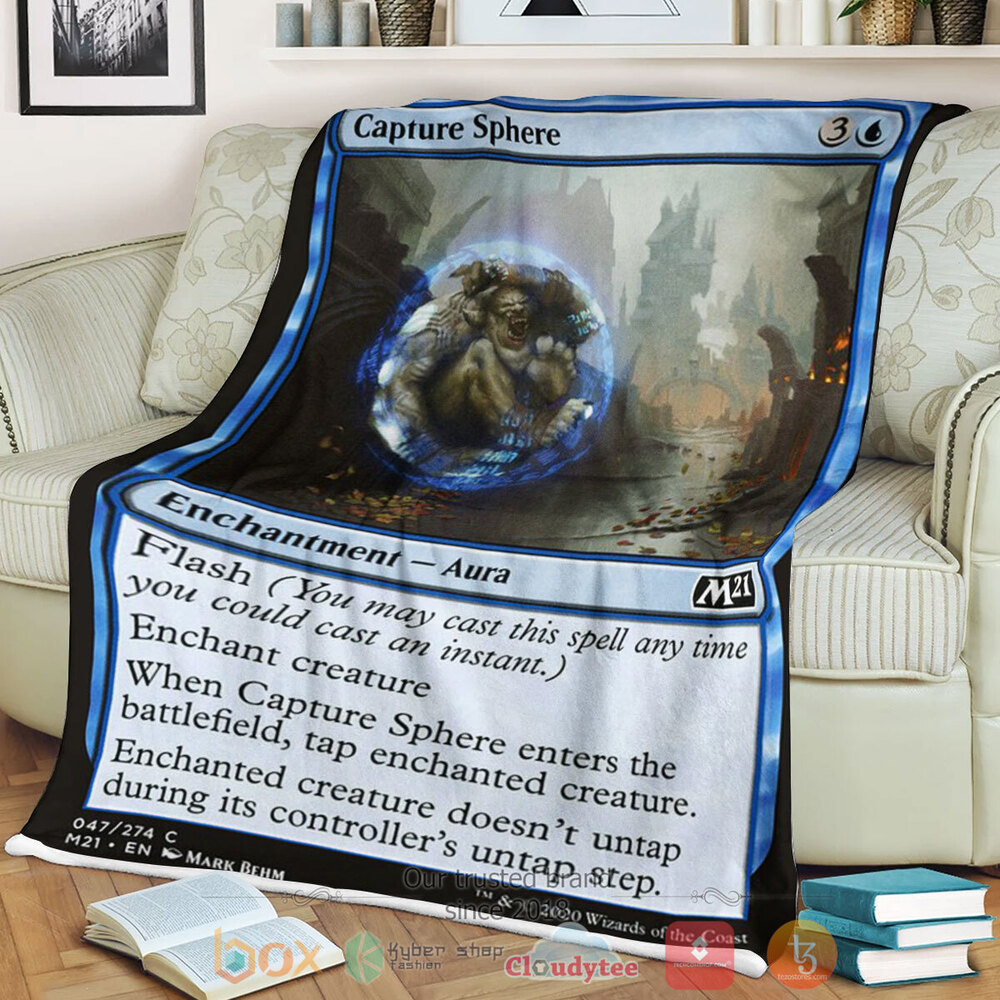 Game Mtg Capture Sphere Fleece Blanket Game Mtg Capture Sphere Fleece Blanket