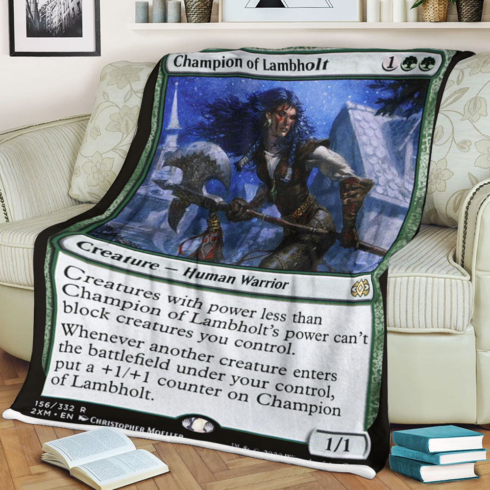 Game Mtg Champion Of Lambholt Blanket Game Mtg Champion Of Lambholt Blanket