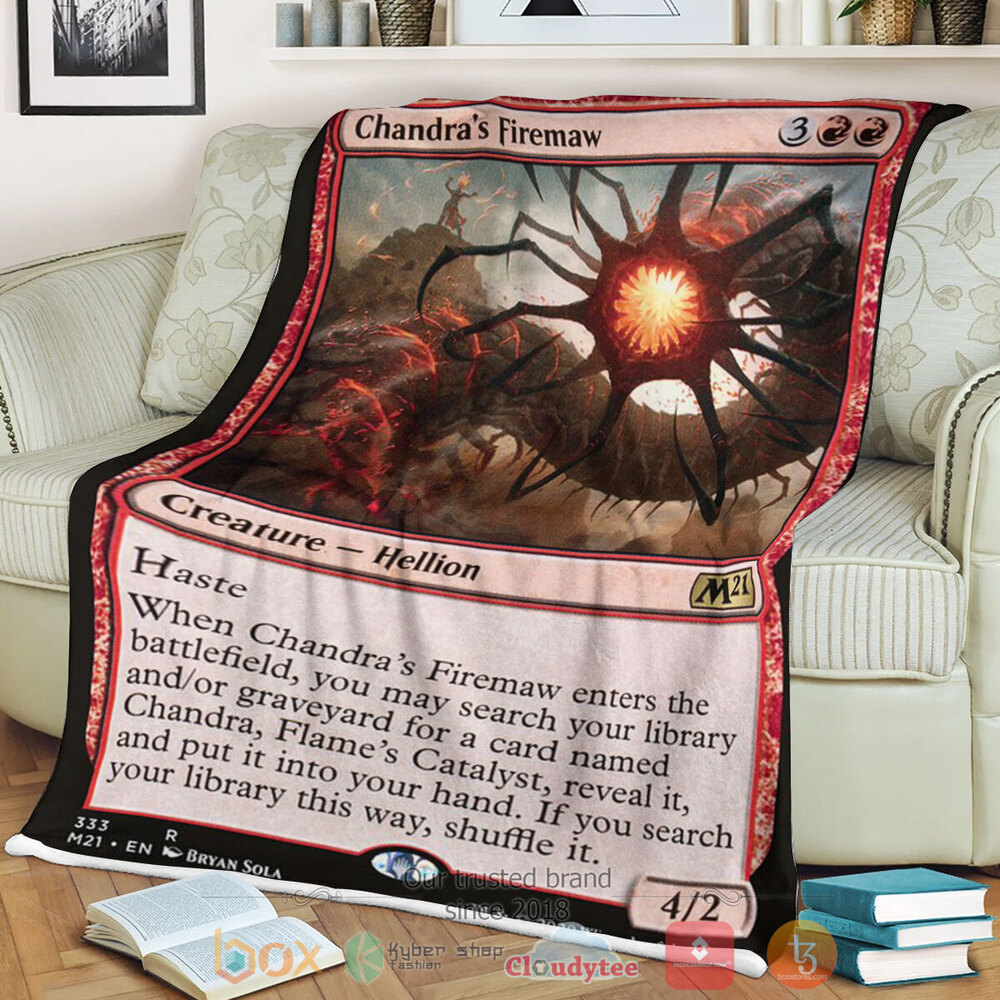 Game Mtg Chandra S Firemaw Fleece Blanket Game Mtg Chandra S Firemaw Fleece Blanket