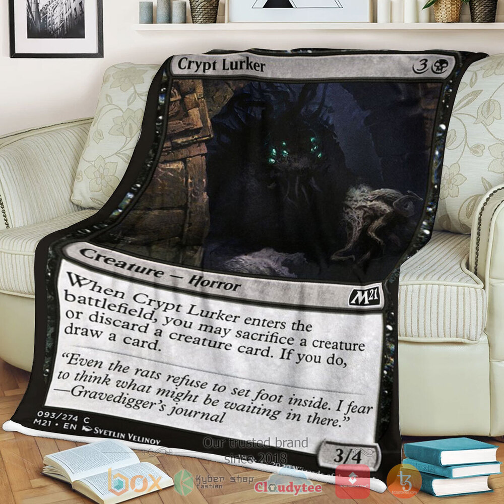 Game Mtg Crypt Lurker Fleece Blanket Game Mtg Crypt Lurker Fleece Blanket