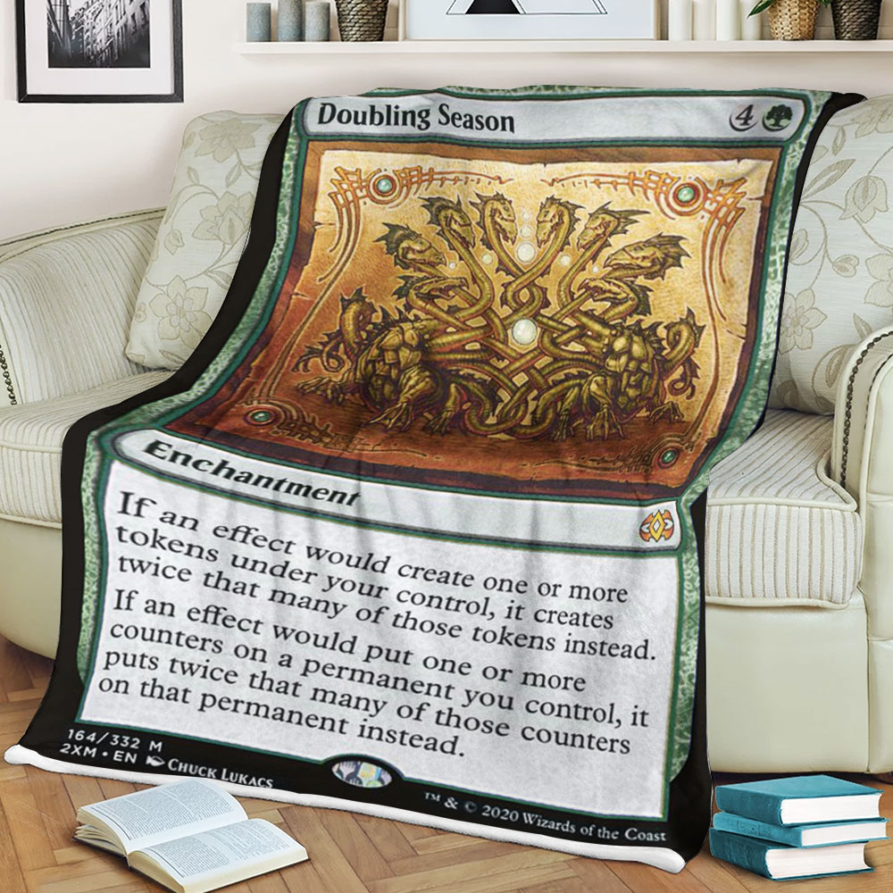 Game Mtg Doubling Season Blanket 3 Game Mtg Doubling Season Blanket 3