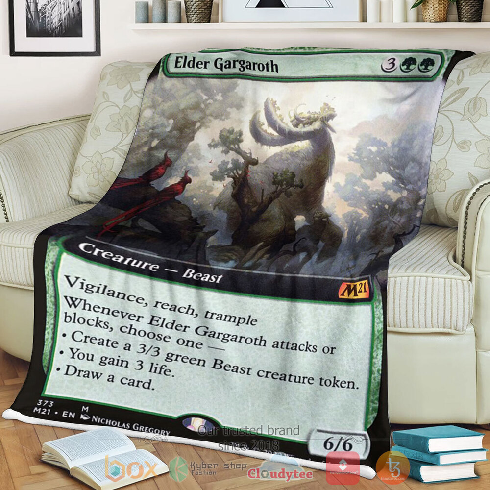 Game Mtg Elder Gargaroth Fleece Blanket Game Mtg Elder Gargaroth Fleece Blanket