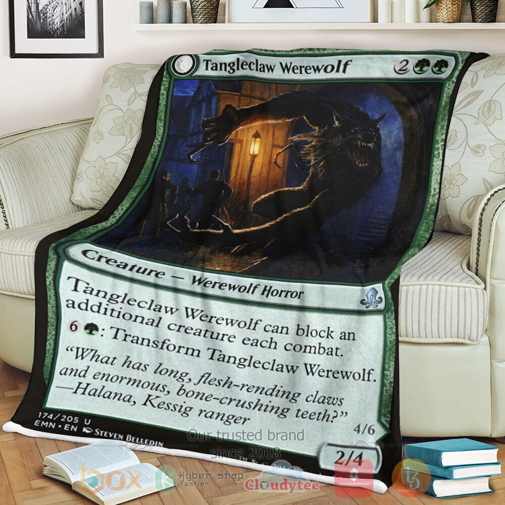 Game Mtg Emn 174 Tangleclaw Werewolf Sherpa Blanket Game Mtg Emn 174 Tangleclaw Werewolf Sherpa Blanket