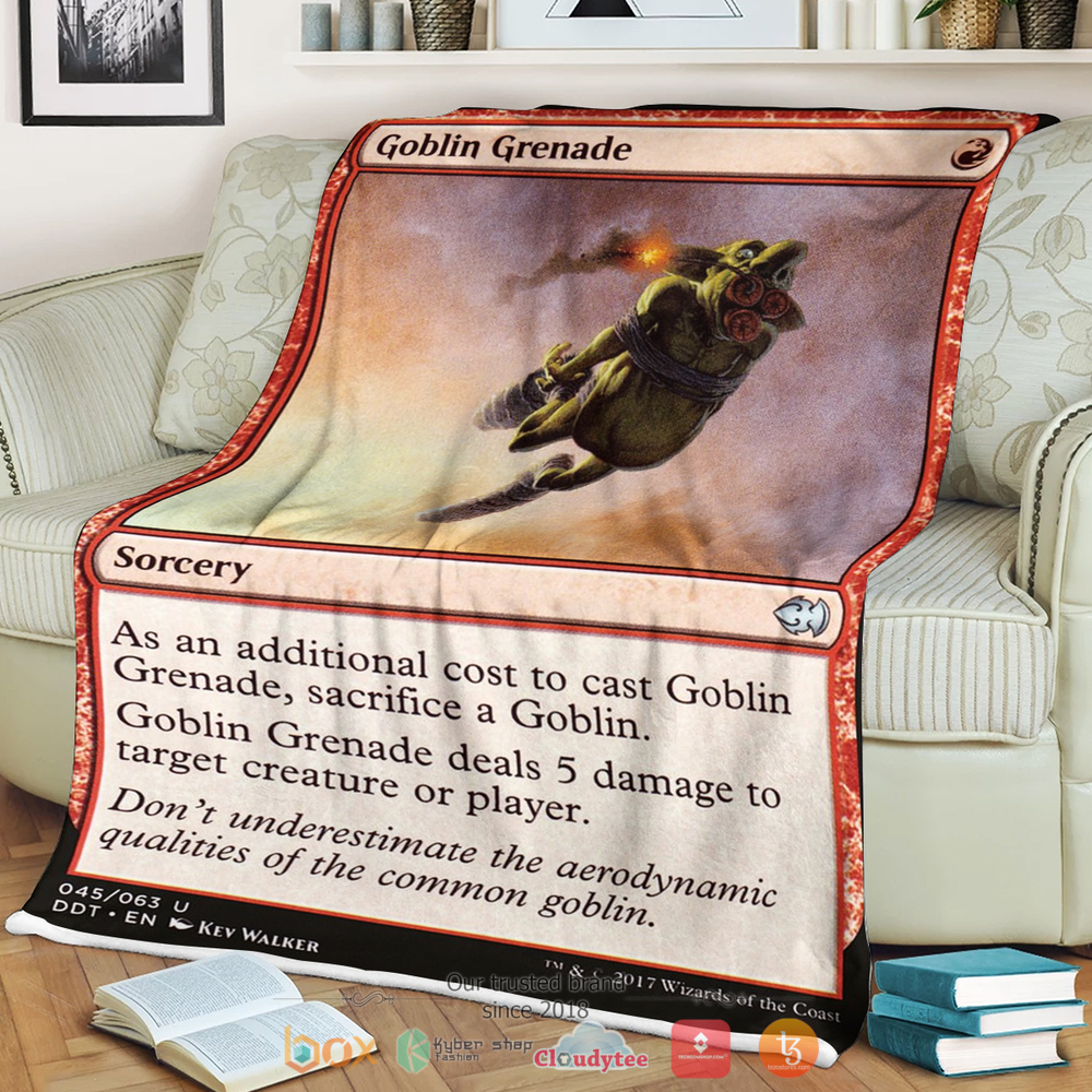 Game Mtg Goblin Grenade Blanket Game Mtg Goblin Grenade Blanket