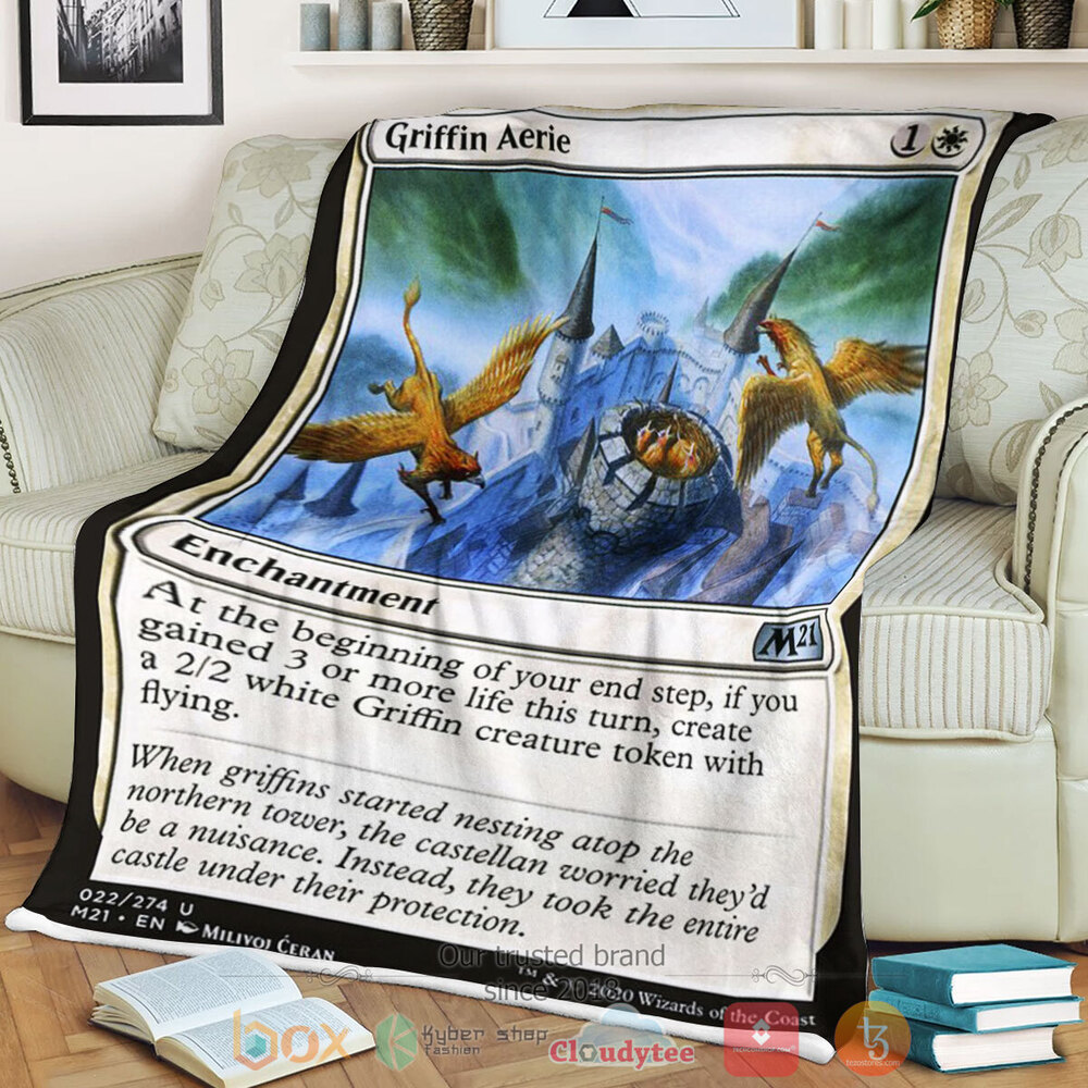 Game Mtg Griffin Aerie Fleece Blanket Game Mtg Griffin Aerie Fleece Blanket