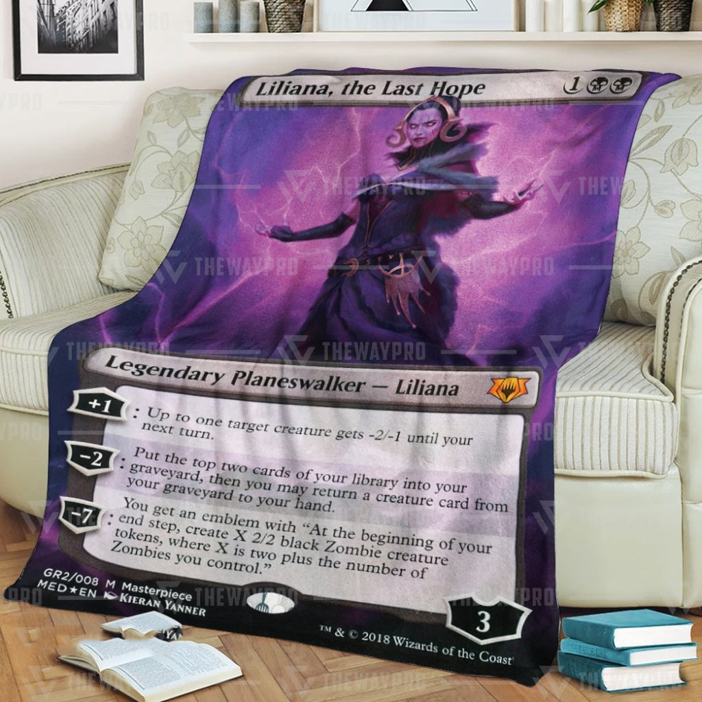 Game Mtg Liliana The Last Hope Custom Soft Blanket 2 Game Mtg Liliana The Last Hope Custom Soft Blanket 2