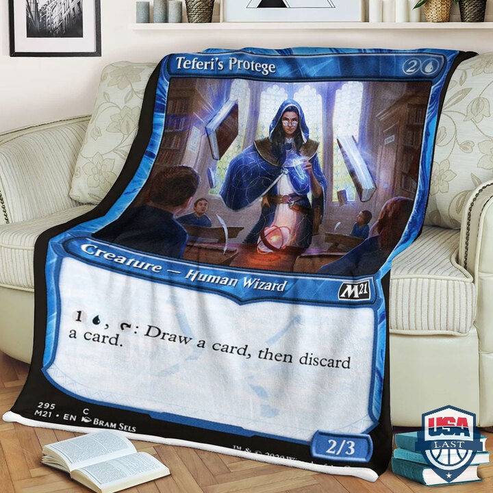 Game Mtg M21 295 Teferi S Protege Quilt Blanket Game Mtg M21 295 Teferi S Protege Quilt Blanket