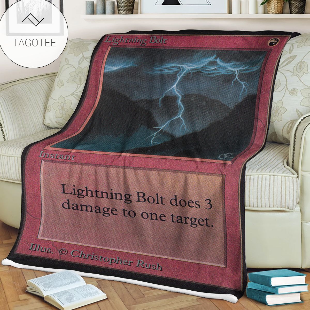 Game Mtg Magic The Gathering Alpha Lightning Bolt Blankets Game Mtg Magic The Gathering Alpha Lightning Bolt Blankets
