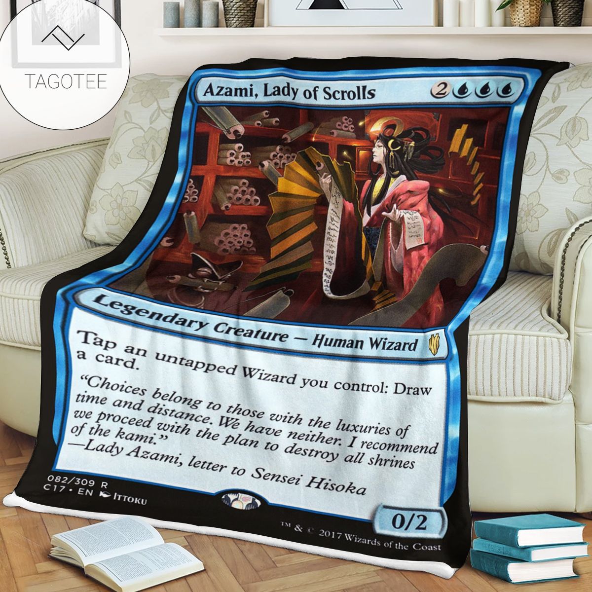 Game Mtg Magic The Gathering Azami Lady Of Scrolls Blanket Game Mtg Magic The Gathering Azami Lady Of Scrolls Blanket