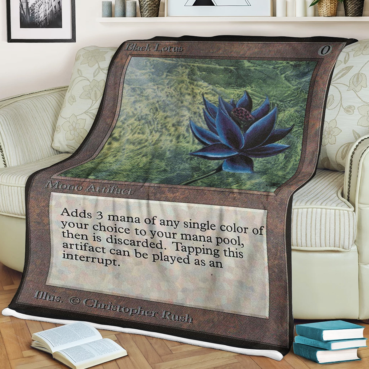Game Mtg Magic The Gathering Black Lotus Blanket Game Mtg Magic The Gathering Black Lotus Blanket