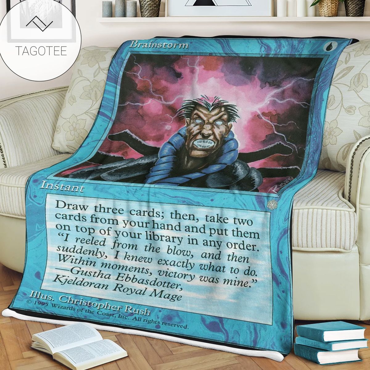 Game Mtg Magic The Gathering Brain Storm Blanket Game Mtg Magic The Gathering Brain Storm Blanket