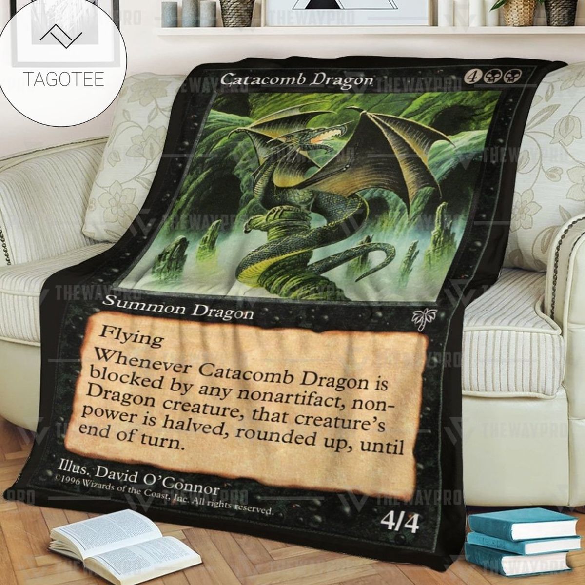Game Mtg Magic The Gathering Catacomb Dragon Custom Soft Blanket Game Mtg Magic The Gathering Catacomb Dragon Custom Soft Blanket