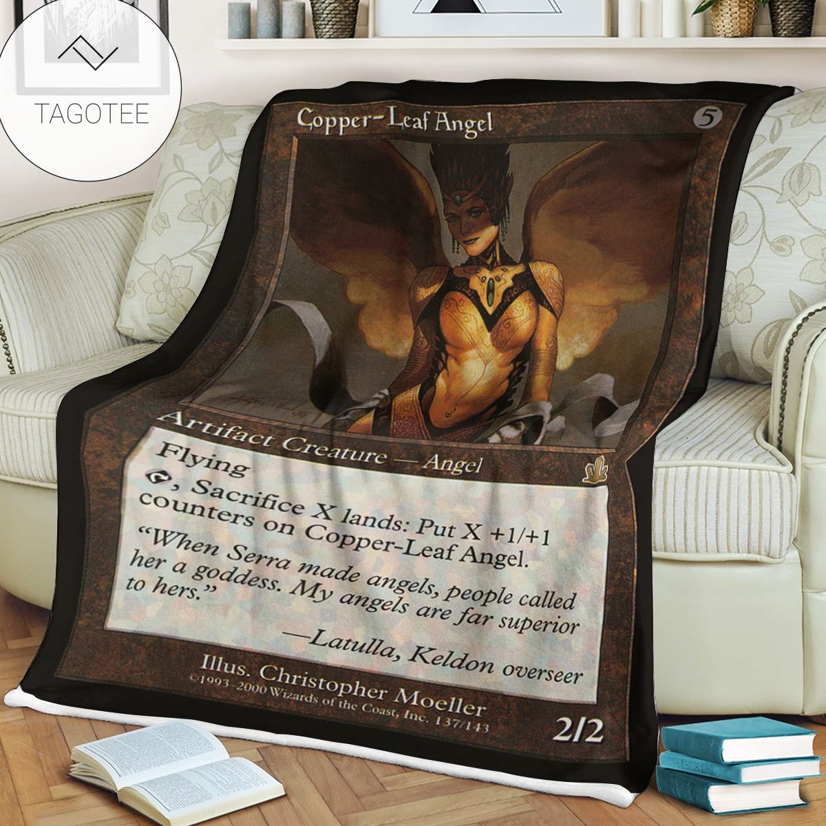 Game Mtg Magic The Gathering Copperleaf Angel Blanket Tagotee Game Mtg Magic The Gathering Copperleaf Angel Blanket Tagotee