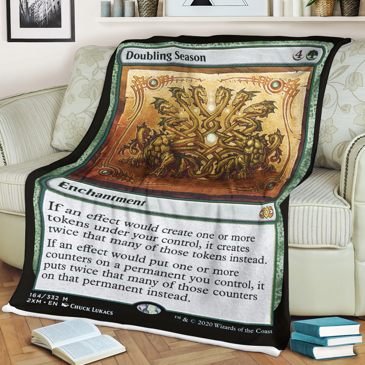 Game Mtg Magic The Gathering Doubling Season Blanket Game Mtg Magic The Gathering Doubling Season Blanket
