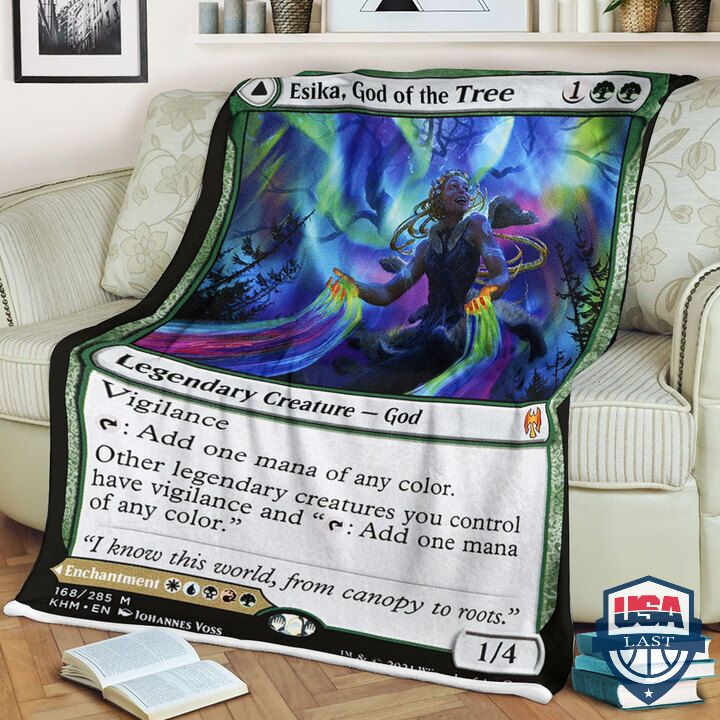 Game Mtg Magic The Gathering Esika God Of The Tree Sherpa Blanket Game Mtg Magic The Gathering Esika God Of The Tree Sherpa Blanket