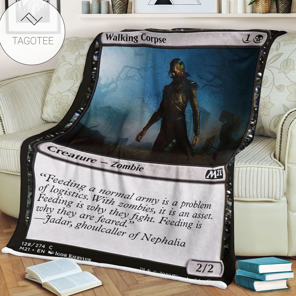 Game Mtg Magic The Gathering M21 128 Walking Corpse Fleece Blanket Game Mtg Magic The Gathering M21 128 Walking Corpse Fleece Blanket