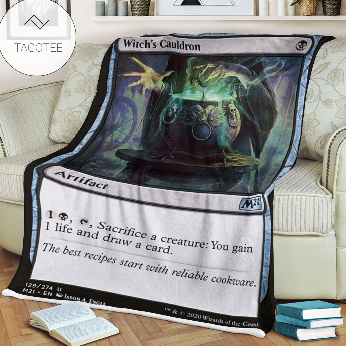 Game Mtg Magic The Gathering M21 129 Witch S Cauldron Fleece Blanket Game Mtg Magic The Gathering M21 129 Witch S Cauldron Fleece Blanket