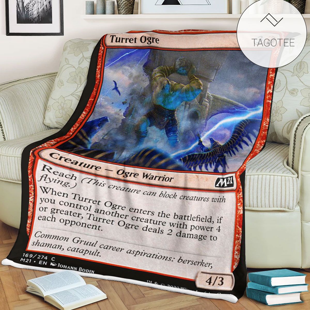 Game Mtg Magic The Gathering M21 169 Turret Ogre Fleece Blanket Tagotee Game Mtg Magic The Gathering M21 169 Turret Ogre Fleece Blanket Tagotee