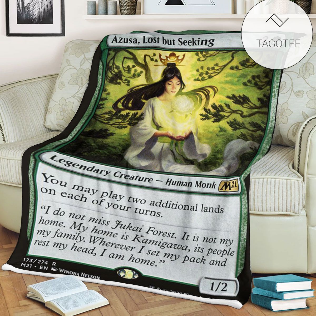 Game Mtg Magic The Gathering M21 173 Azusa Lost But Seeking Fleece Blanket Tagotee Game Mtg Magic The Gathering M21 173 Azusa Lost But Seeking Fleece Blanket Tagotee