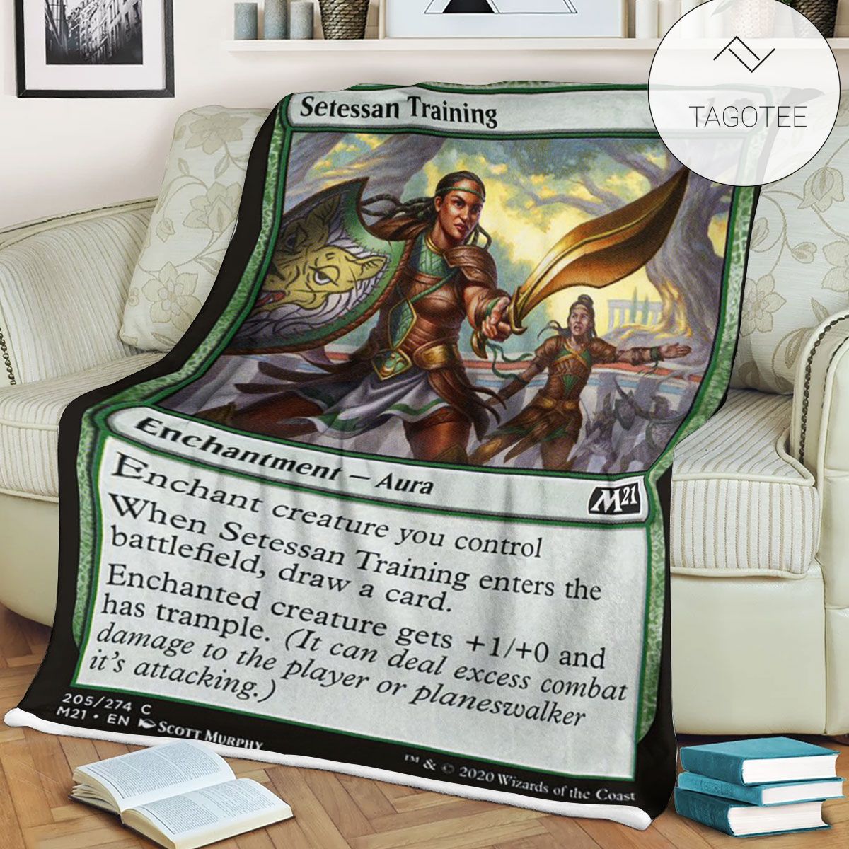 Game Mtg Magic The Gathering M21 205 Setessan Training Fleece Blanket Game Mtg Magic The Gathering M21 205 Setessan Training Fleece Blanket