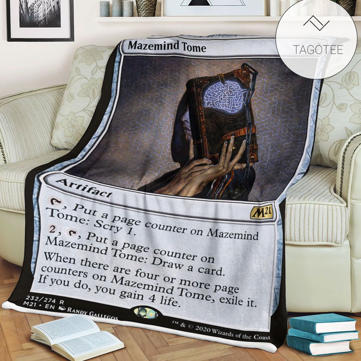 Game Mtg Magic The Gathering M21 232 Mazemind Tome Fleece Blanket Tagotee Game Mtg Magic The Gathering M21 232 Mazemind Tome Fleece Blanket Tagotee