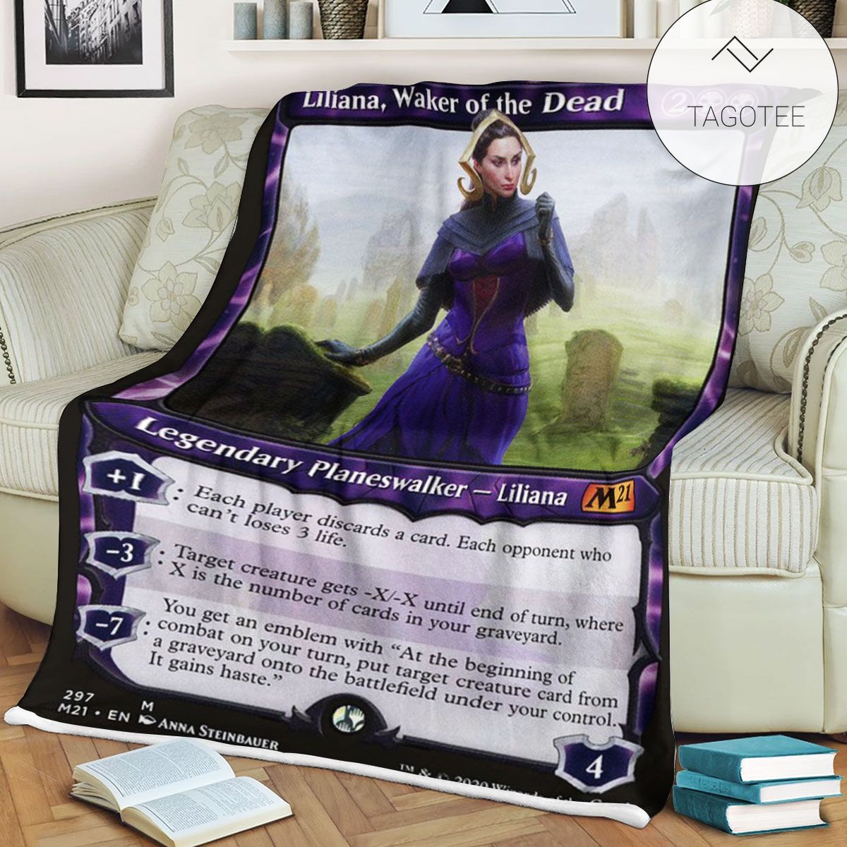 Game Mtg Magic The Gathering M21 297 Liliana Waker Of The Dead Fleece Blanket Game Mtg Magic The Gathering M21 297 Liliana Waker Of The Dead Fleece Blanket