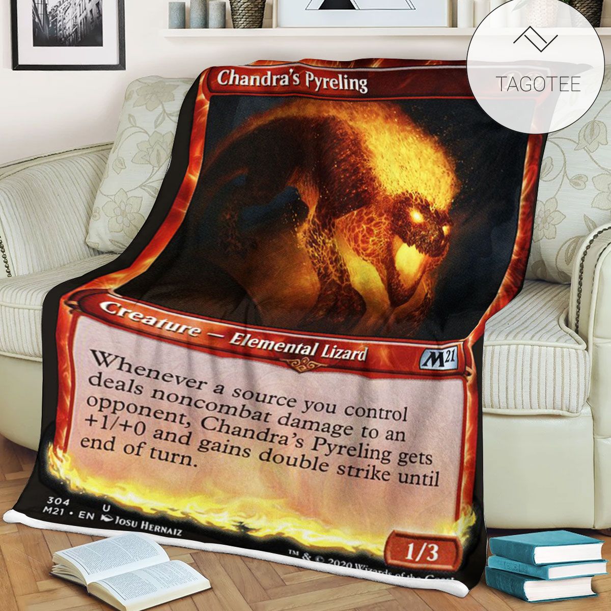 Game Mtg Magic The Gathering M21 304 Chandra S Pyreling Fleece Blanket Game Mtg Magic The Gathering M21 304 Chandra S Pyreling Fleece Blanket