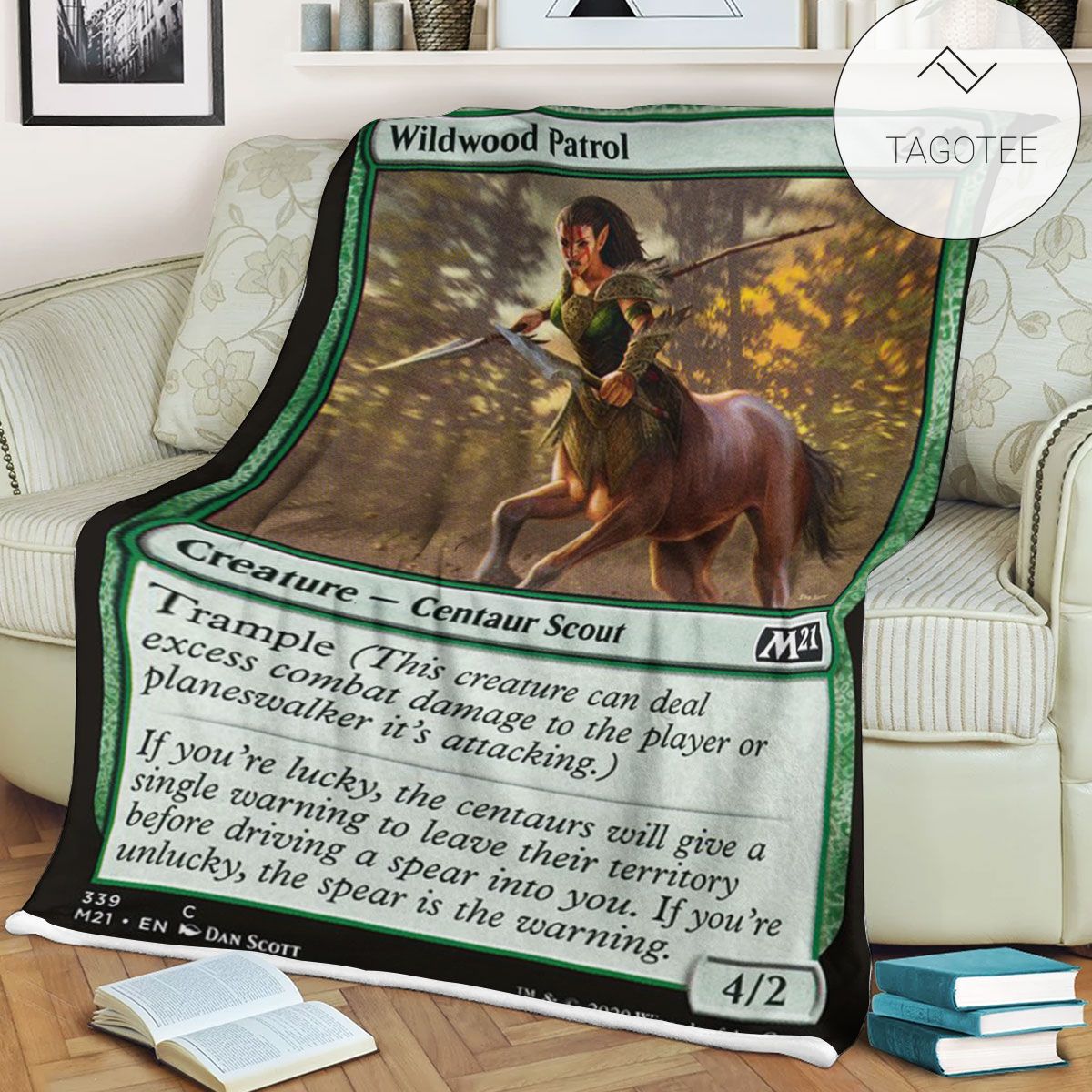 Game Mtg Magic The Gathering M21 339 Wildwood Patrol Fleece Blanket Tagotee Game Mtg Magic The Gathering M21 339 Wildwood Patrol Fleece Blanket Tagotee