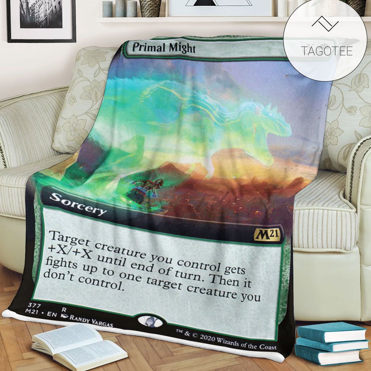 Game Mtg Magic The Gathering M21 377 Primal Might Fleece Blanket Tagotee Game Mtg Magic The Gathering M21 377 Primal Might Fleece Blanket Tagotee