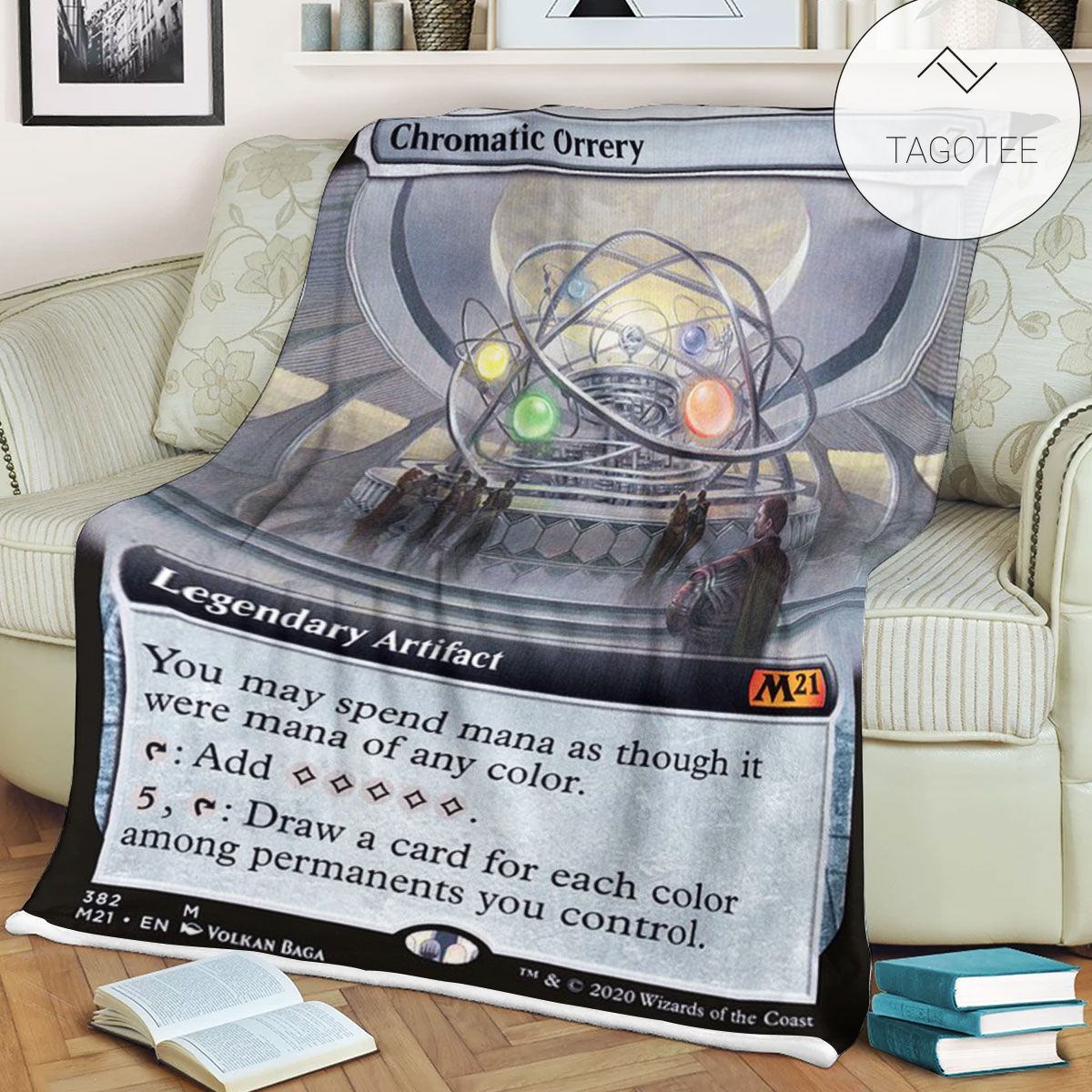 Game Mtg Magic The Gathering M21 382 Chromatic Orrery Fleece Blanket Game Mtg Magic The Gathering M21 382 Chromatic Orrery Fleece Blanket