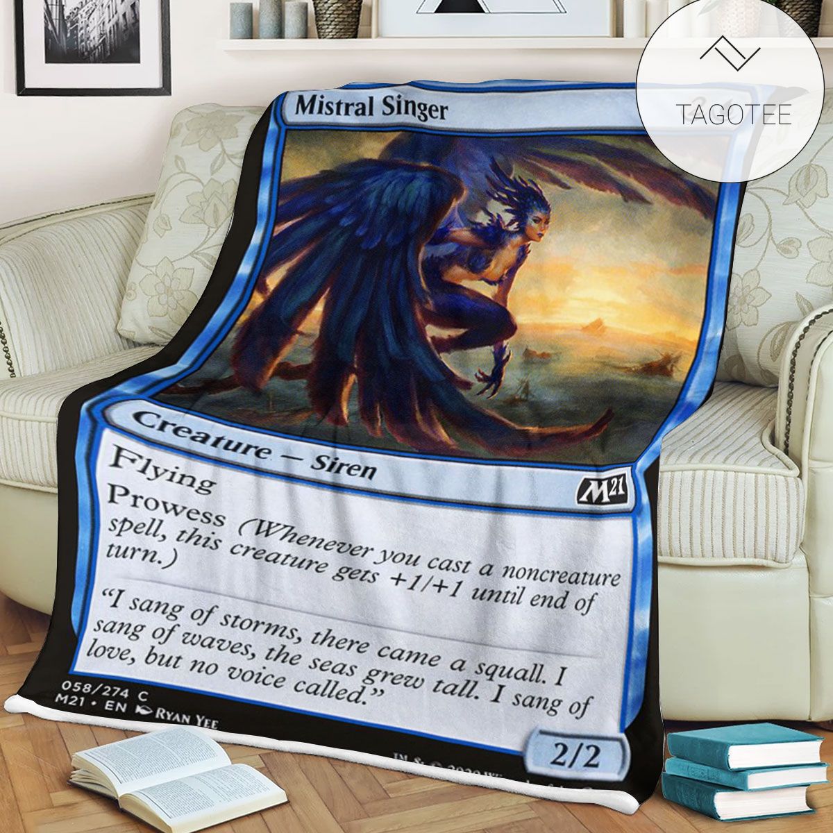 Game Mtg Magic The Gathering M21 58 Mistral Singer Fleece Blanket Game Mtg Magic The Gathering M21 58 Mistral Singer Fleece Blanket